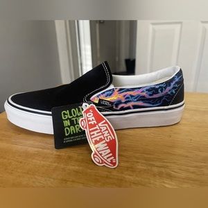 🥑Vans Classic Slip-On Black Electric Flame Men’s shoes